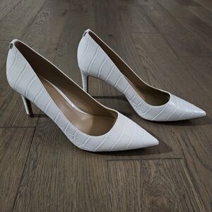 Michael Kors Alina Flex Crocodile Embossed Faux Leather Pump